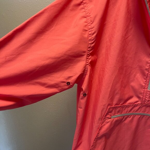 Charles River Apparel XS Coral Lightweight Pullover Windbreaker Jacket  Hood - Picture 5 of 13